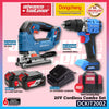 DONG CHENG DCKIT47BK 20V Brushless Cordless Combo Set DCMQ85 Jig Saw DCJZ2060I Driver / Hammer Drill