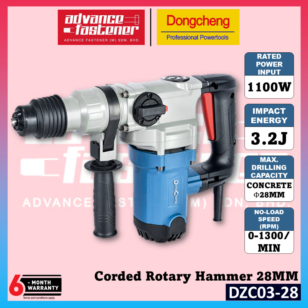 DZC03-28 Corded Electric Rotary Hammer 28MM Included: