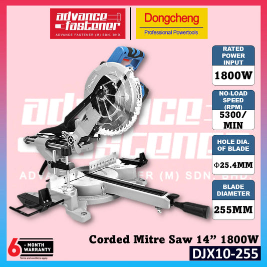 DONG CHENG DJX10-255 Corded Mitre Saw 255MM (10") 1800W