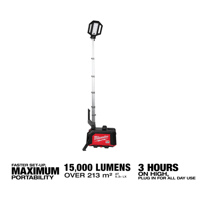 Milwaukee MXF TLIC-0 MX FUEL™ Compact Tower Light 15,000 Lumens