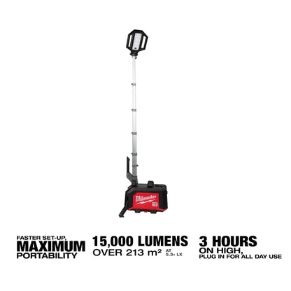 Milwaukee MXF TLIC-0 MX FUEL™ Compact Tower Light 15,000 Lumens