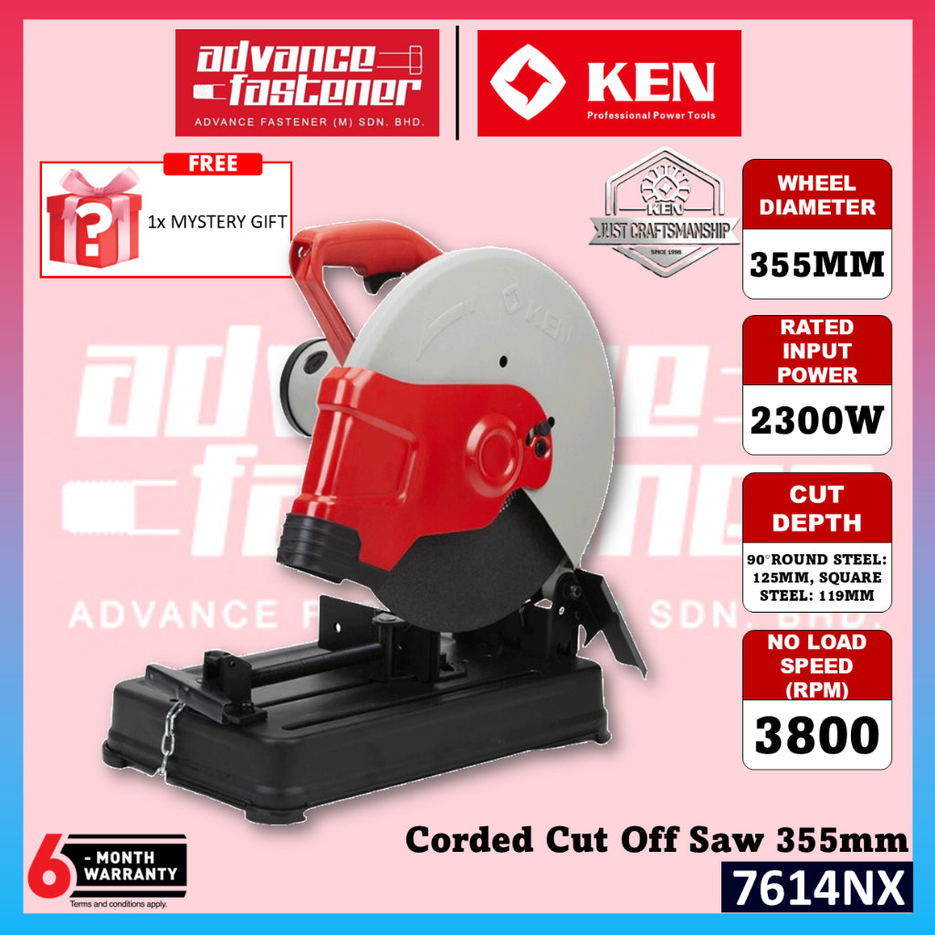 KEN 7614NX Corded Cut Off Saw 355MM (14") 2300W