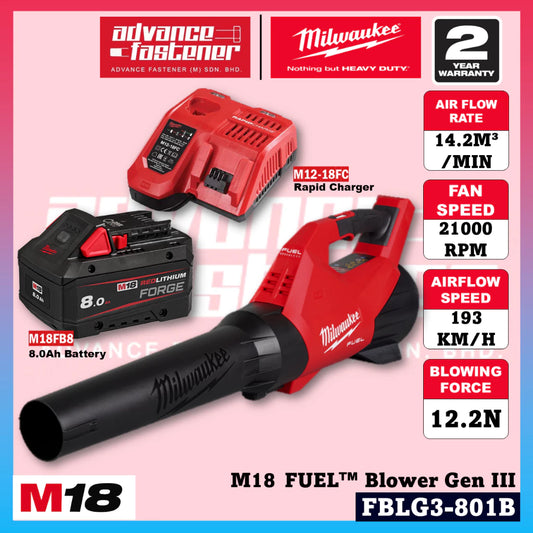 Milwaukee M18™ Power-A-Go Kit ( FBLG3-0 M18 FUEL™ Gen III Outdoor Blower / AFG2-0 Gen II Air Fan )