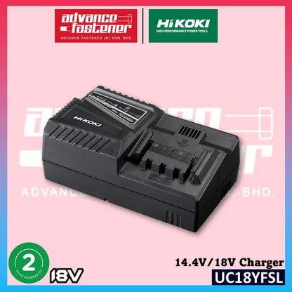 HiKOKI UC18YFSL J5Z BSL1850MAF 18V 5.0Ah Li-ion Battery & UC18YFSL 14.4V/18V Charger Starter Pack