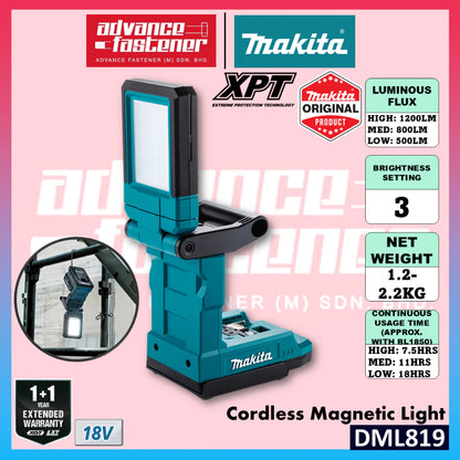 MAKITA DML819 18V Cordless Magnetic Light
