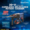 🔥SPECIAL OFFER🔥 DONG CHENG 20V Brushless Combo ( DCZC02-26 Rotary Hammer + DCJZ20160i Hammer Drill )