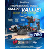 DONG CHENG DCKIT10BK 20V Brushless Cordless Combo Set DCZC22 Rotary Hammer DCSM03-100 Angle Grinder
