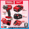 Milwaukee M18 FUEL™ CHIP & GRIND KIT - FHX Rotary Hammer FID3 Impact Driver FPD3 Driver Drill FSAG100XB Braking Grinder