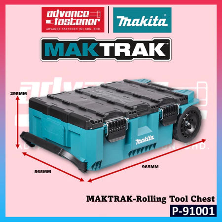 MAKITA MAKTRAK Rolling Tool Chest & Tool Box & Organizer Modular Storage System Heavy Duty