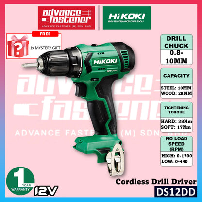 HiKOKI KC12DSWH 12V Cordless Combo Kit ( DS12DD Drill Driver + WH12DCA Impact Driver + G1210DA Angle Grinder )