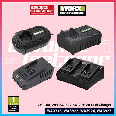 WORX 12V & 20V WA3713 / WA3922 / WA3924 / WA3927  Battery Charger